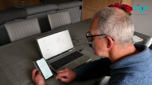 Roger leerde werken met de computer